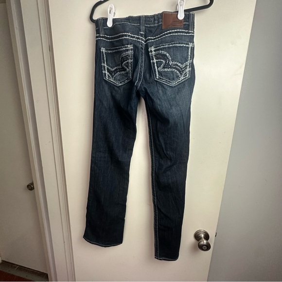 Big Star Darker Wash Y2K Inspired Maddie Boot Embroidered Pockets Jeans Size 25 - Picture 1 of 16